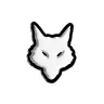 Magnetische Brosche Lone Wolf