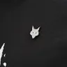 Magnetische Brosche Lone Wolf