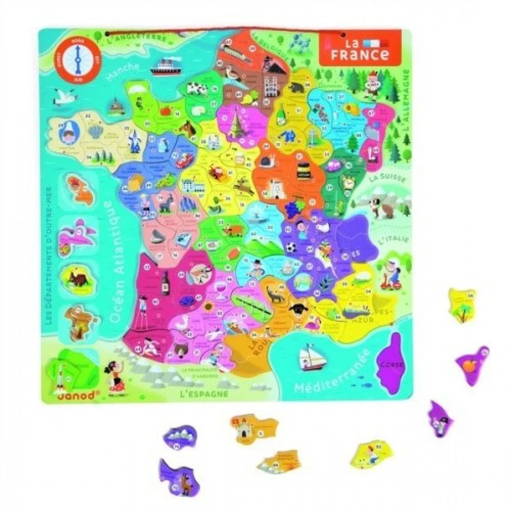 Magnetische Karte - Frankreich