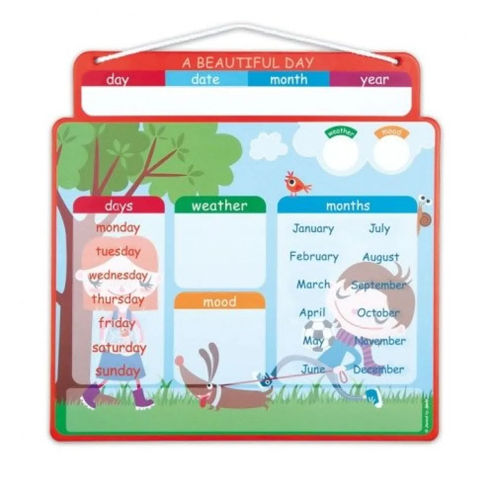 Magnetic Calendar - Beautiful Day (English)