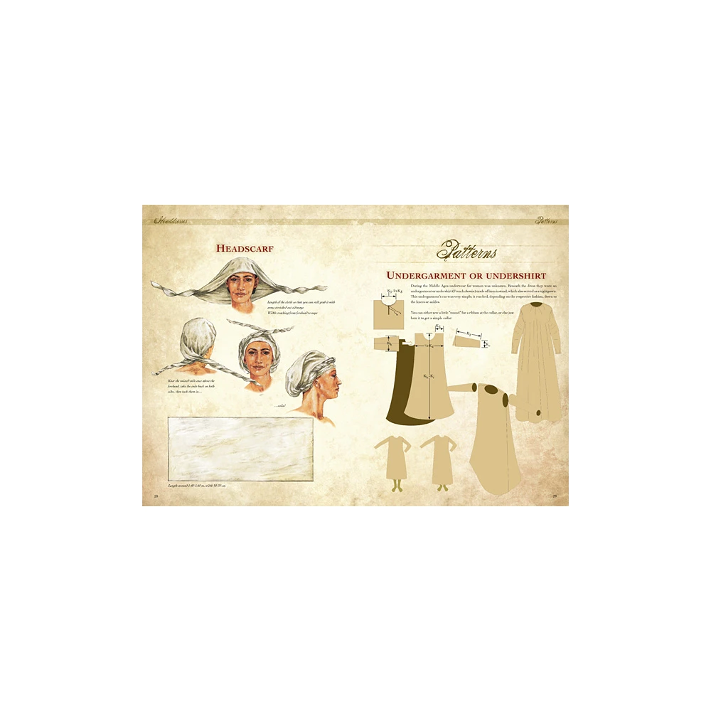 Make your own medieval clothing - Basic garments for Women