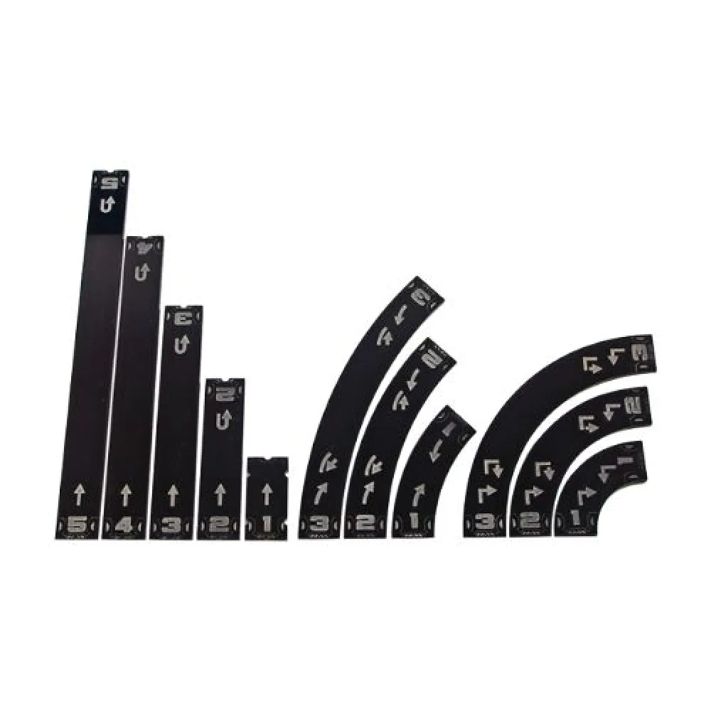 Maneuver templates for X-Wing