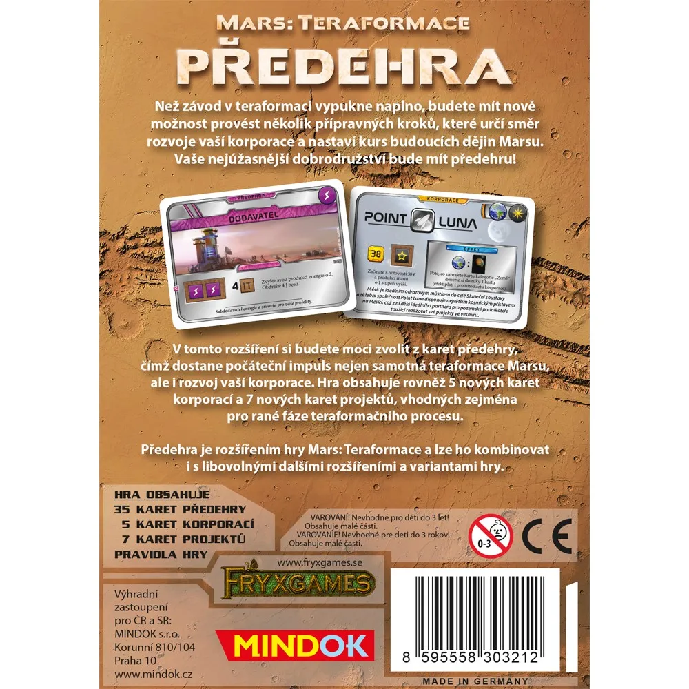 Mars: Teraformace - Předehra