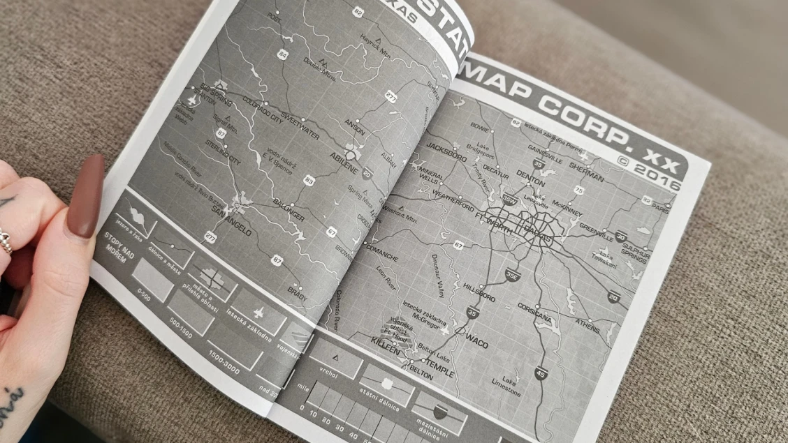 Masakr na dálnici mapa