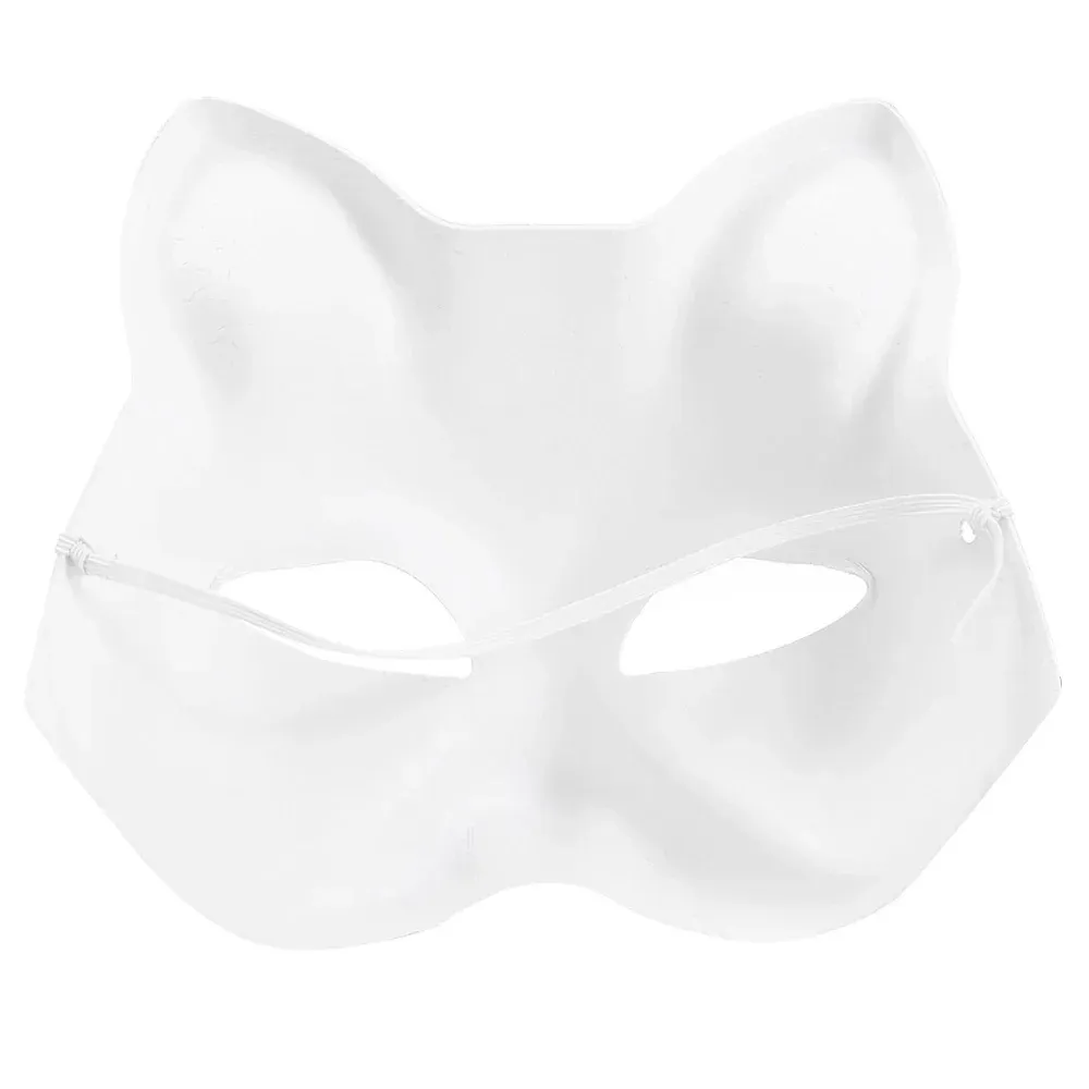 Anime-Maske – Katze (unbemalt)