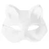 Anime-Maske – Katze (unbemalt)