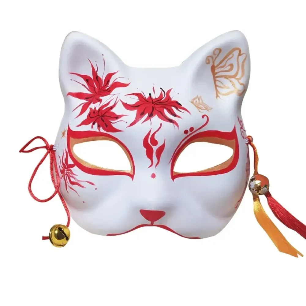 Anime-Maske – Katze (unbemalt)