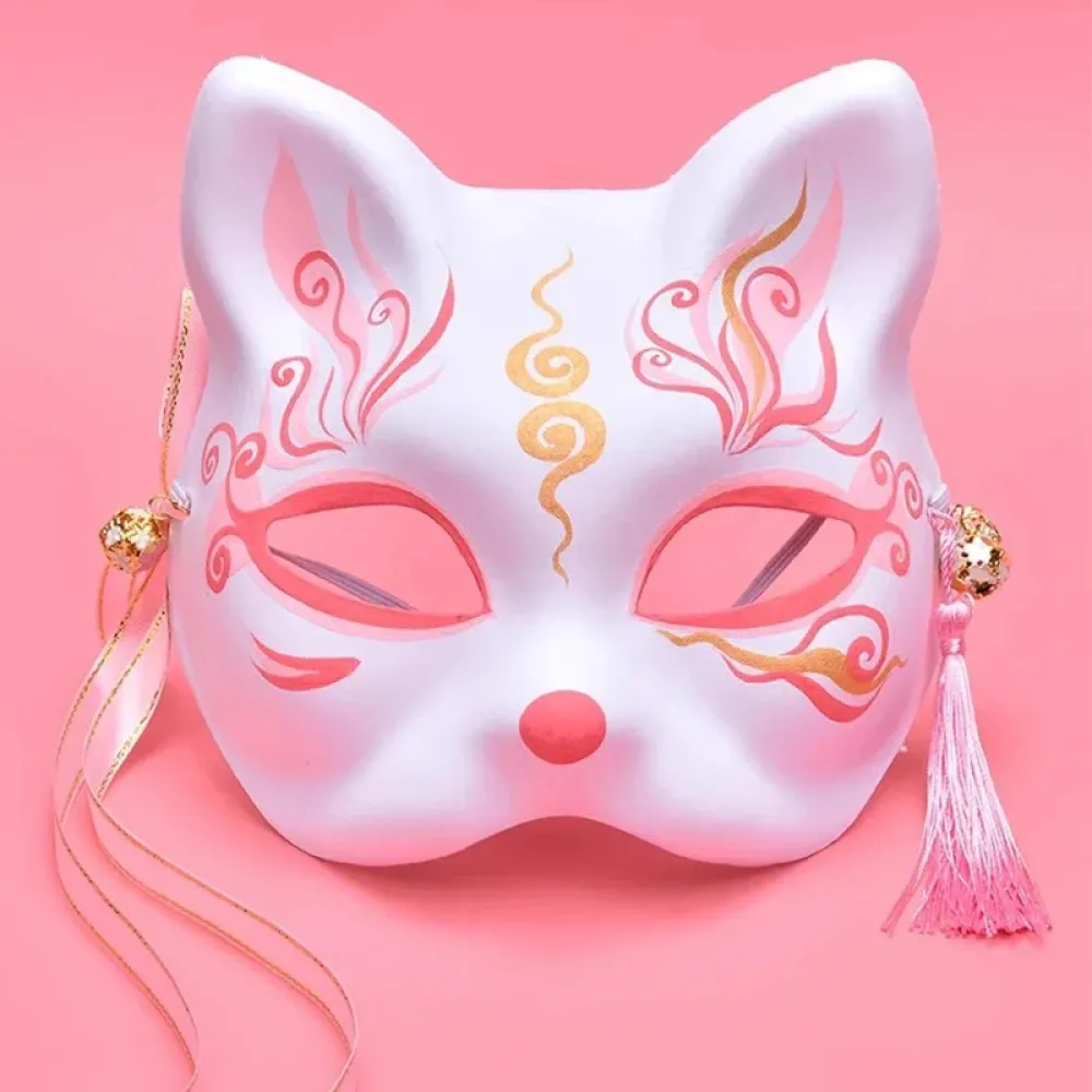 Anime-Maske – Katze (unbemalt)
