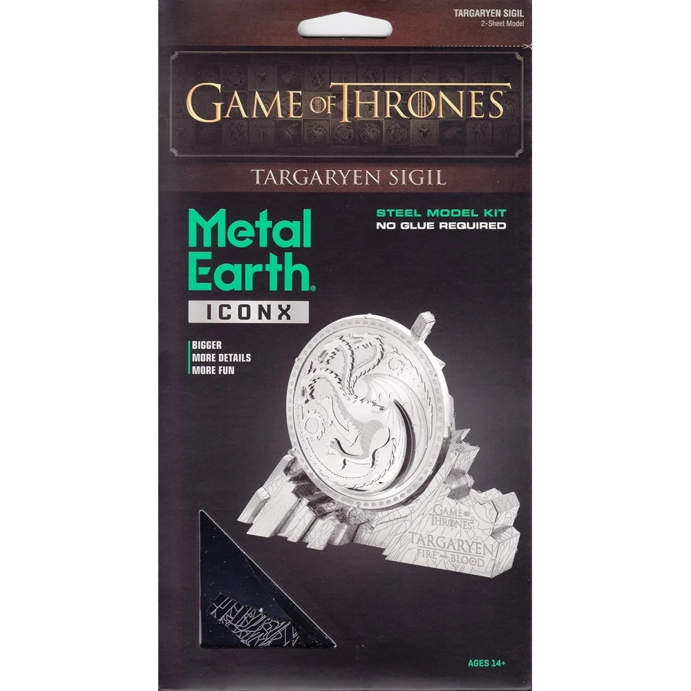 Metal Earth 3D puzzle - Game of Thrones: Erb Targaryenů