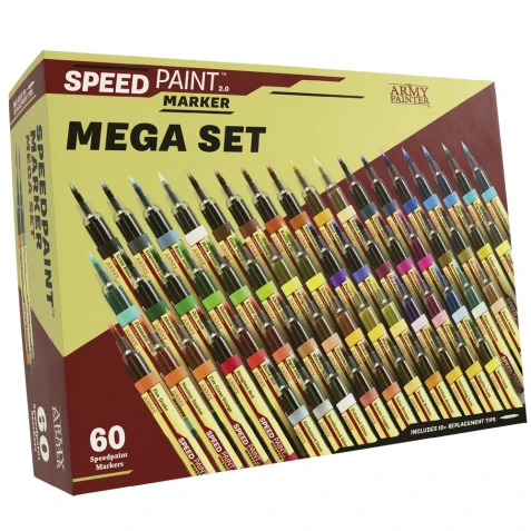 Metalické fixky Army Painter: Speedpaint Marker - Mega Set
