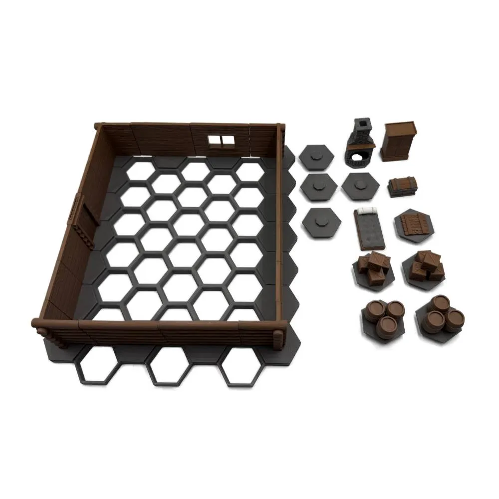Modulares Schlachtfeld Hexagon & Dungeons: Jagdhütte