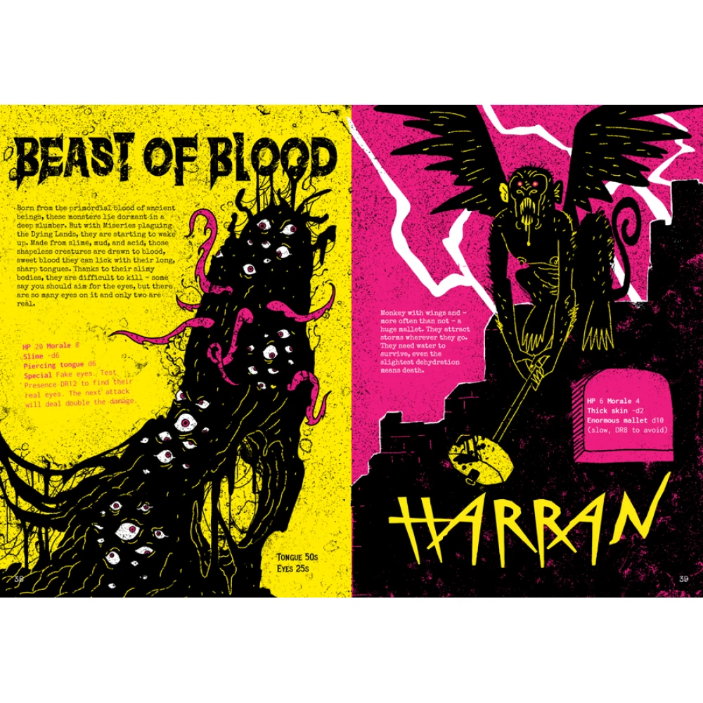 Mörk Borg: Heretic's Guide to Dying Lands