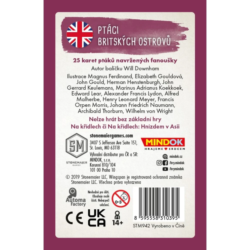 Na křídlech: Ptáci britských ostrovů - fanouškovský balíček