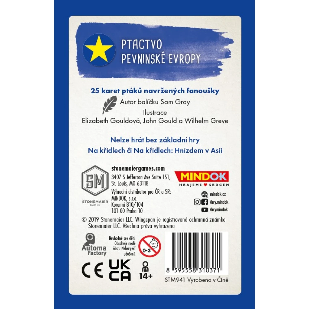 Na křídlech: Ptactvo pevninské Evropy - fanouškovský balíček