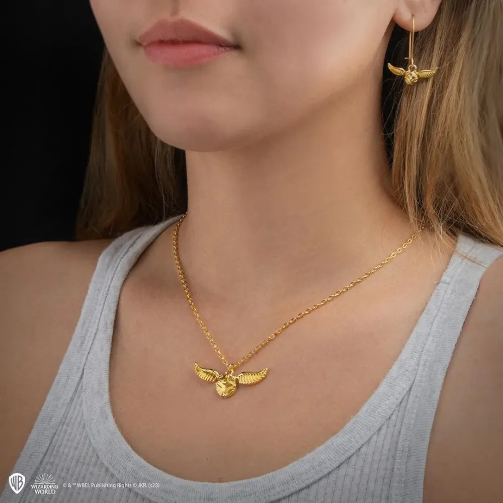 Harry Potter Necklace - Quidditch Golden Snitch