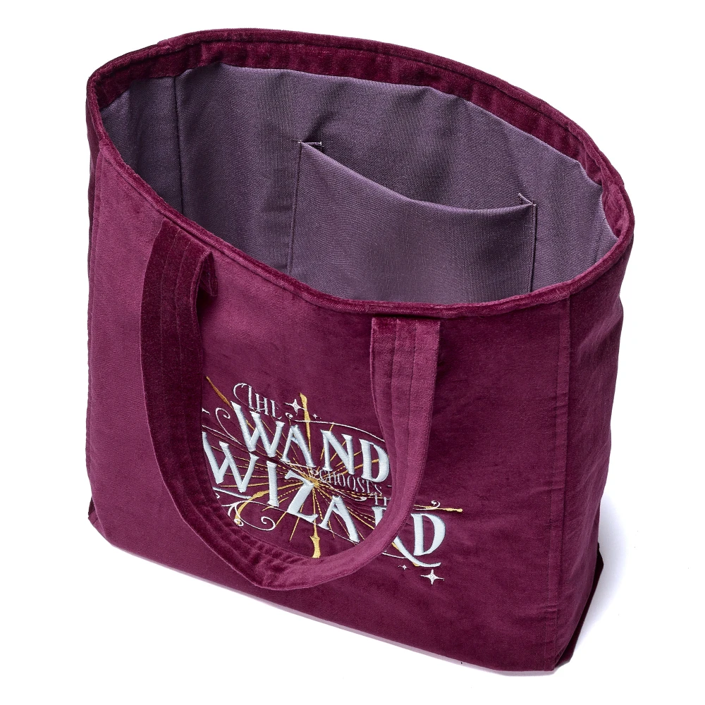 Nákupní sametová taška Harry Potter - The Wand Chooses The Wizard