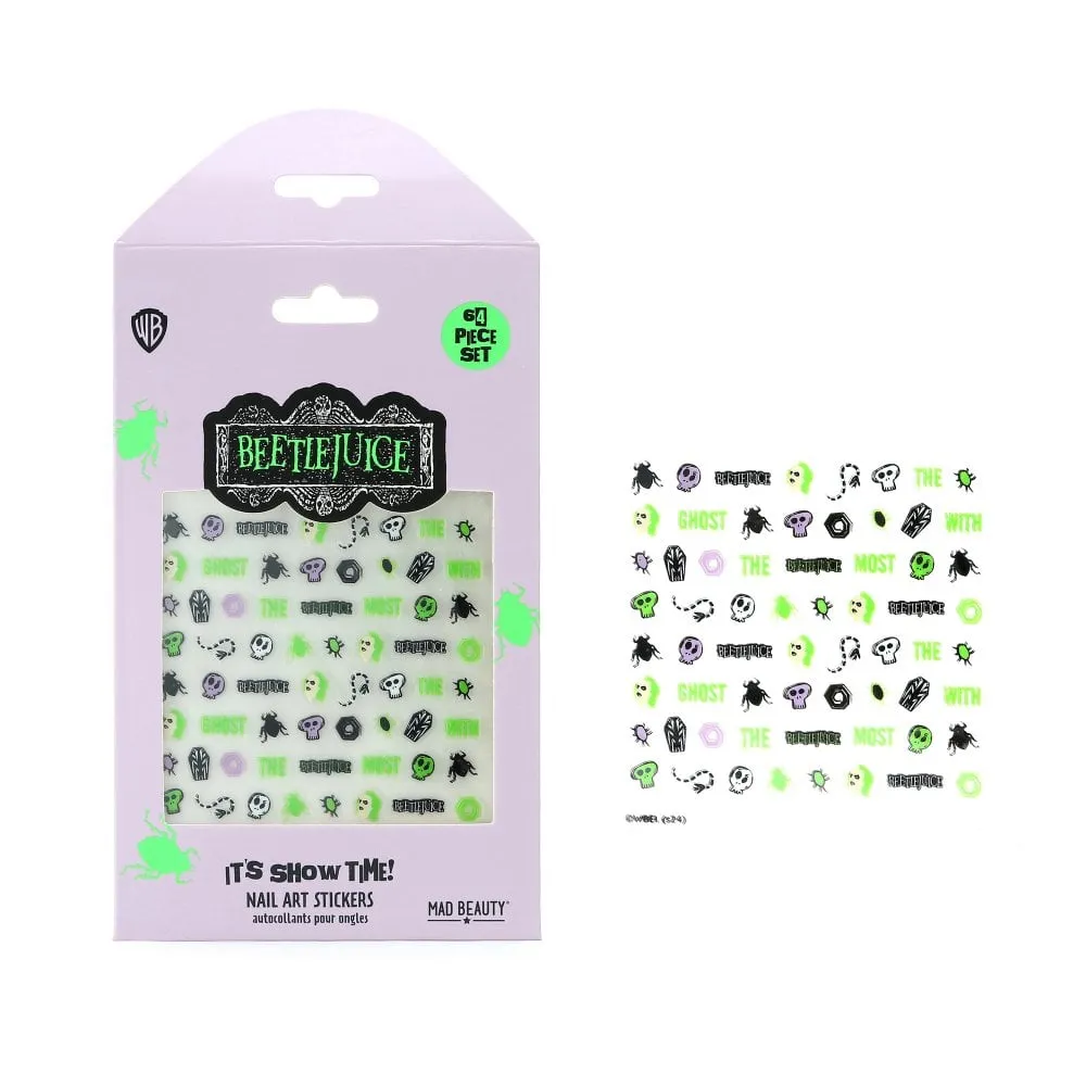 Beetlejuice Nail Stickers