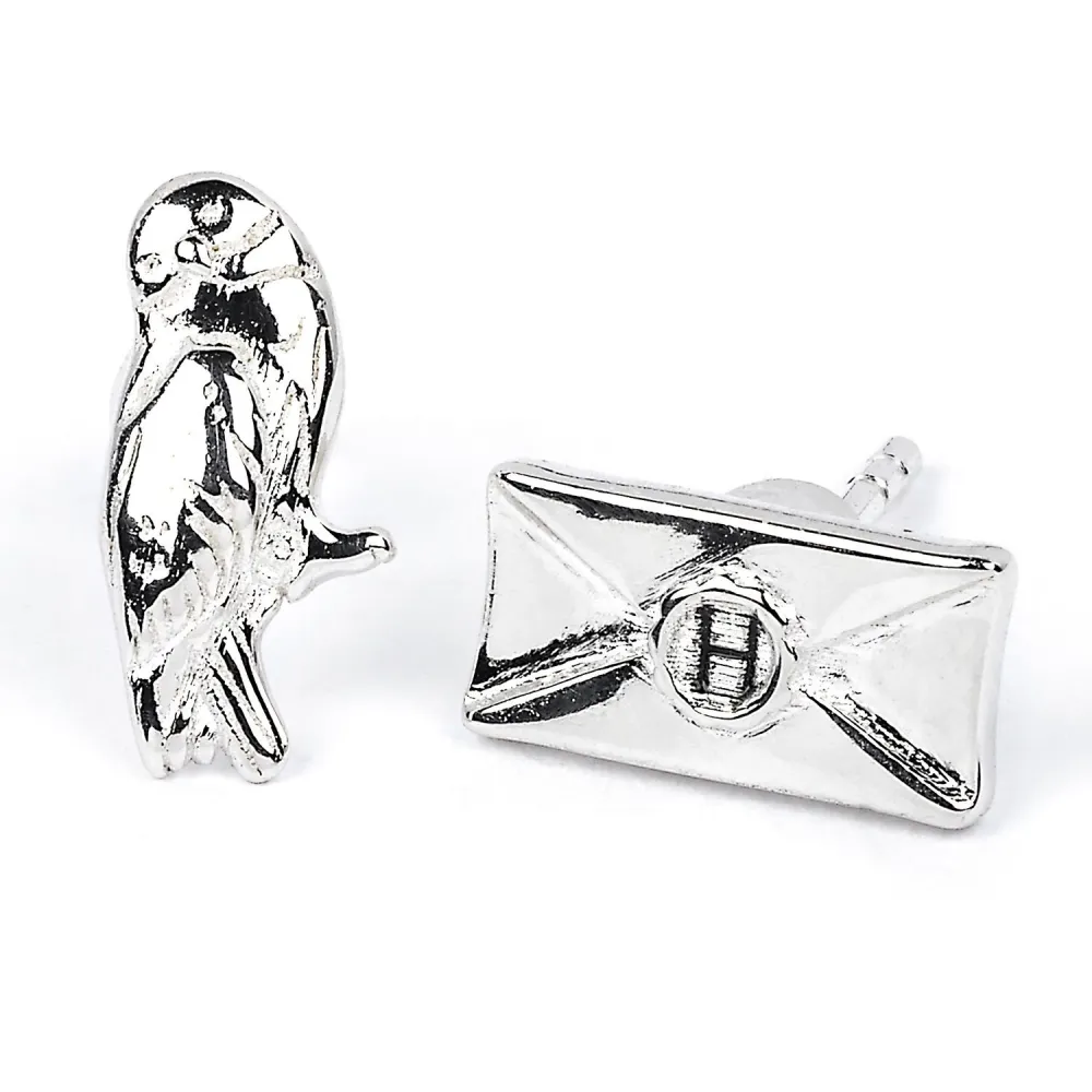 Harry Potter Ohrringe - Eule Hedwig, Stecker