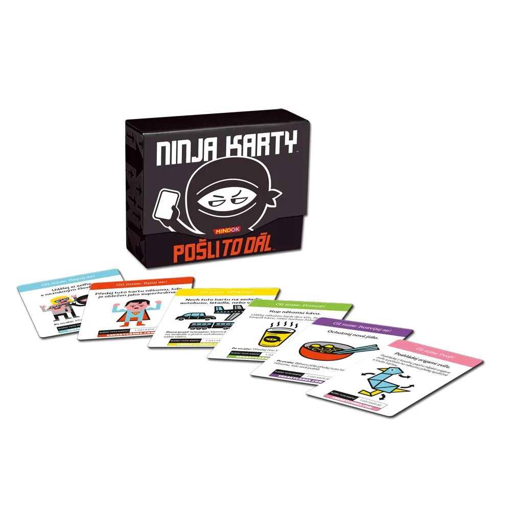 Ninja karty: Pošli to dál