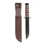 USMC Fixed Blade Knife with Leather Sheath