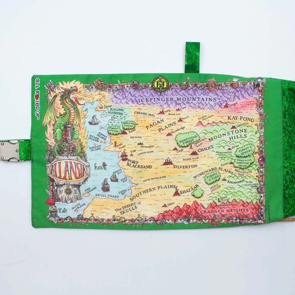 Würfeltasche und Zubehör-Etui Fighting Fantasy - Allansia Map