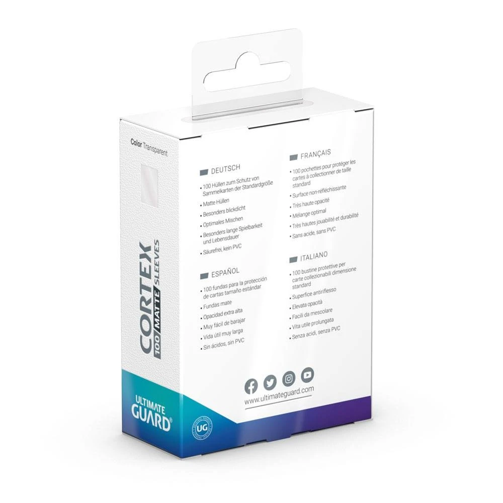 Cortex Matte Kartenhüllen 66 x 91 mm (Ultimate Guard) - transparent