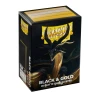 Obaly na karty Dragon Shield 63 x 88 mm - Black & Gold, Matte Dual Sleeves