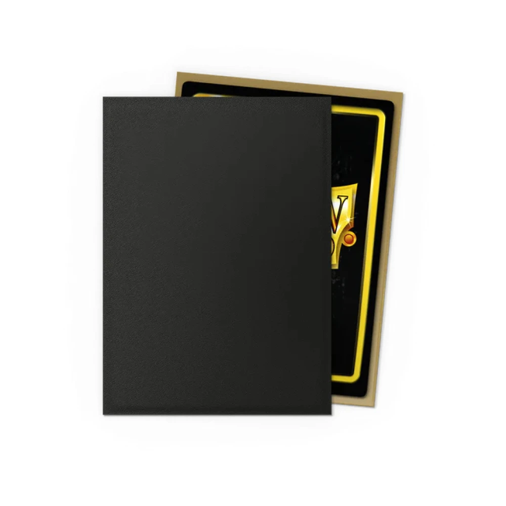 Obaly na karty Dragon Shield 63 x 88 mm - Black & Gold, Matte Dual Sleeves