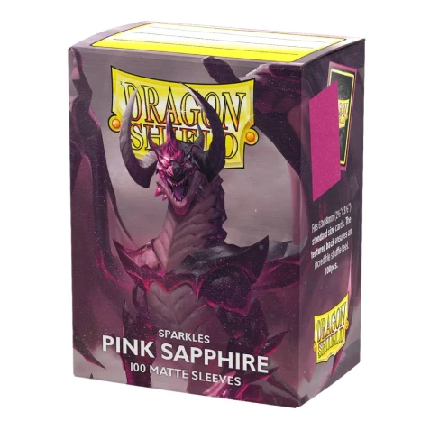 Obaly na karty Dragon Shield 63 x 88 mm - Pink Sapphire, Matte Sparkles Sleeves