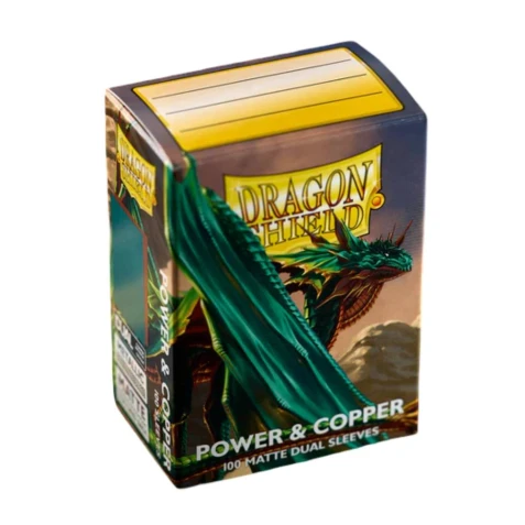Obaly na karty Dragon Shield 63 x 88 mm - Power & Copper Matte Dual Sleeves
