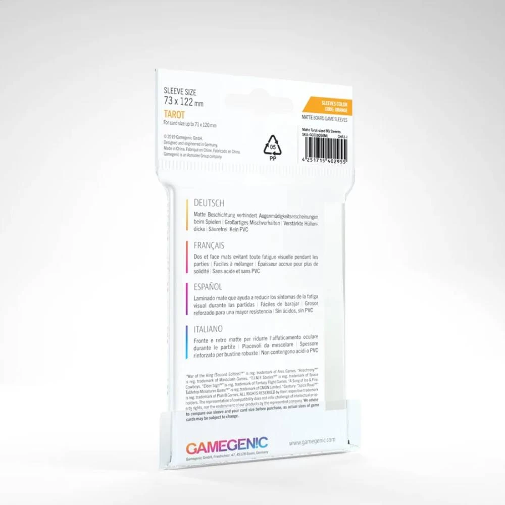 Obaly na karty Gamegenic 73 x 122 mm - Matte Tarot-Sized Sleeves
