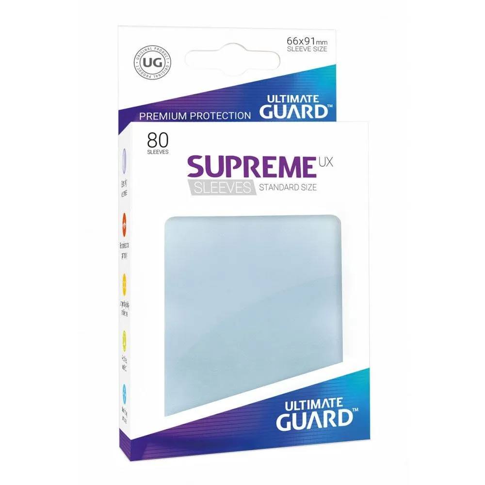 Puzdrá na karty Supreme UX 66x91 mm (Ultimate Guard) 80ks, číre