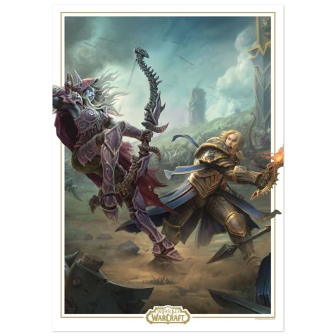 Obraz World of Warcraft - Sylvanas vs Anduin Wrynn