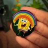 SpongeBob Schwammkopf Ansteckpin - Regenbogen