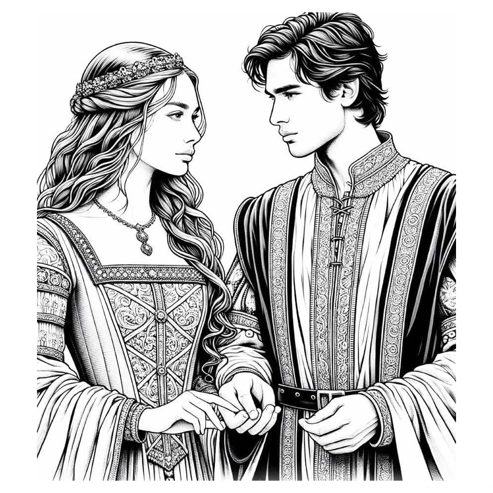 Malbuch - Romantasy Coloring Book