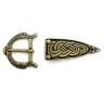Belt Buckle and Strap End with Animal Motifs
