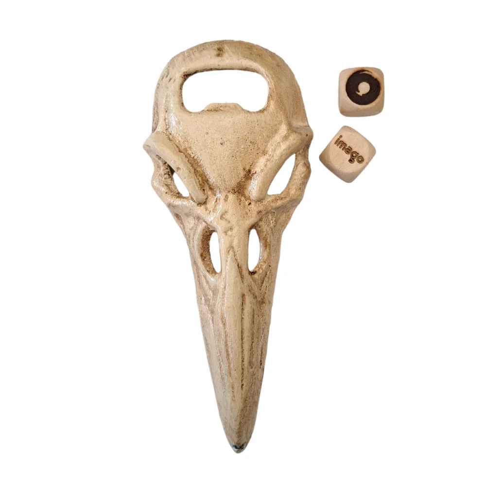 Bottle Opener - Raven Skull