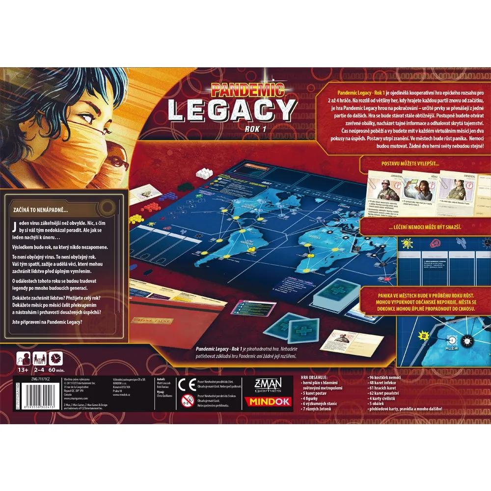 Pandemic: Legacy - červený