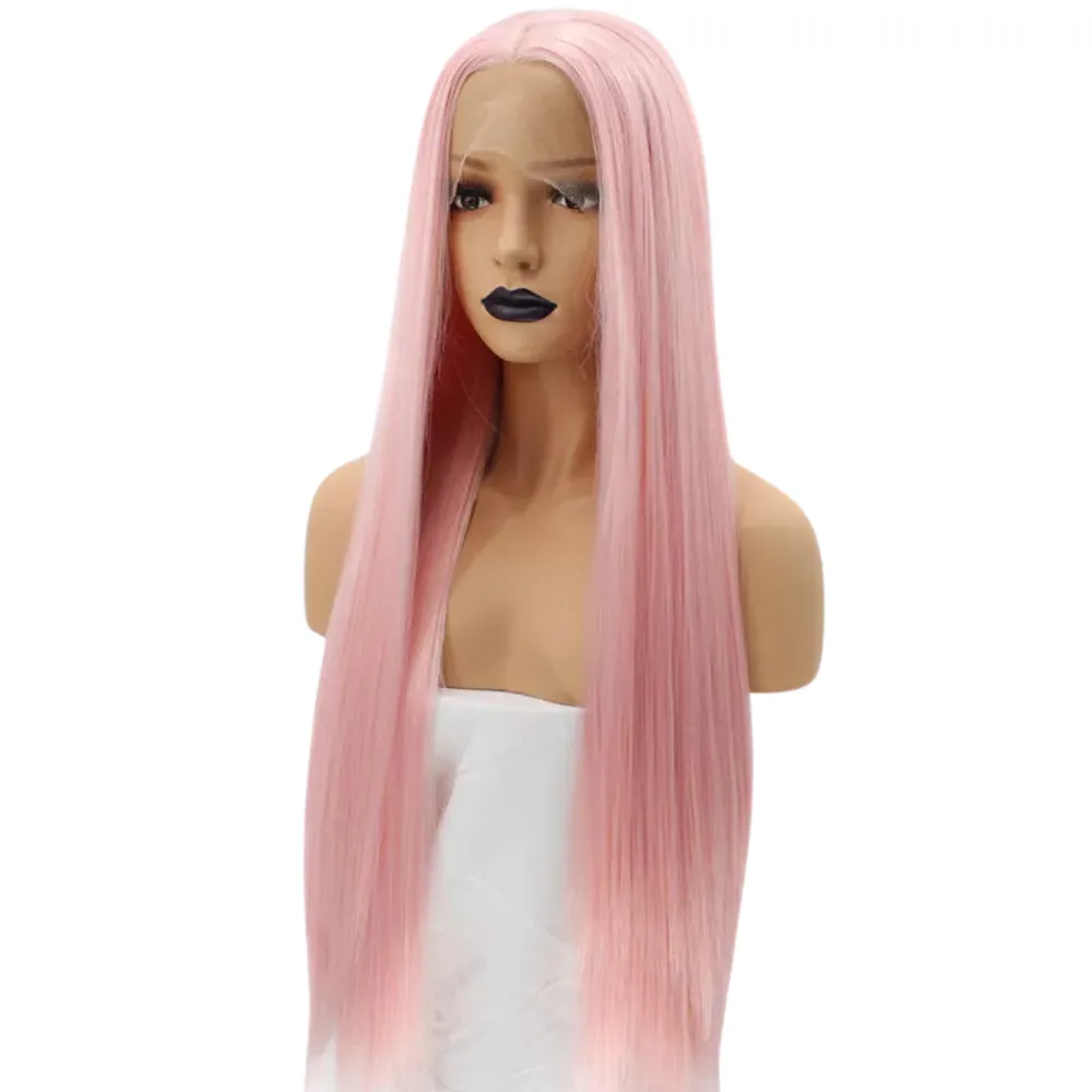 Lace Front Wig: Pink - Roxy