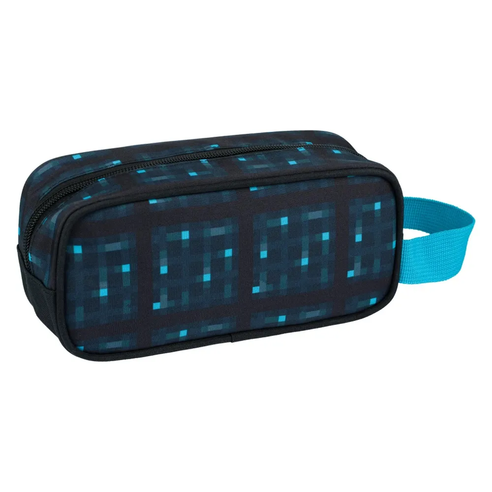 Minecraft Pencil Case - Blue Axe and Sword