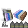 Foam Sanding Sticks - Fine, 20 pcs