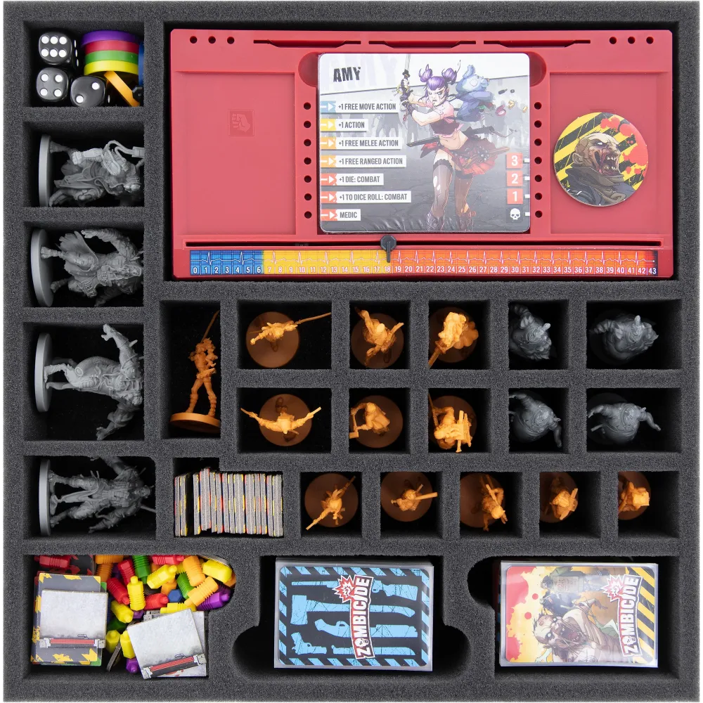 Feldherr foam insert for Zombicide (second edition): Core Game Box