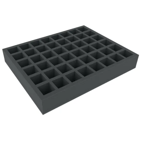 Feldherr foam tray, 50 mm with 48 square slots and base