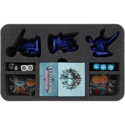 Feldherr foam tray for Warhammer Underworlds: Nightvault - Stormsire’s Cursebreakers