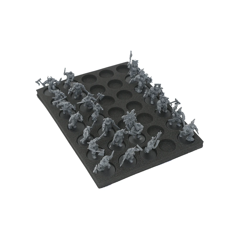Schaumstoffeinlage für 35 Miniaturen, Ø 32 mm