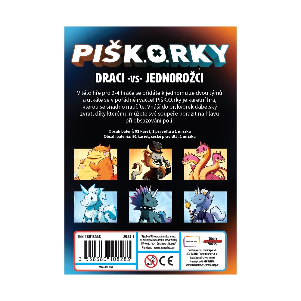 PIŠK.O.RKY: Draci vs Jednorožci