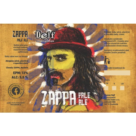 Pivo Dejf Zappa Pale Ale