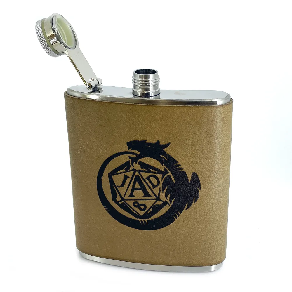 Dungeons & Dragons Leather-Wrapped Flask