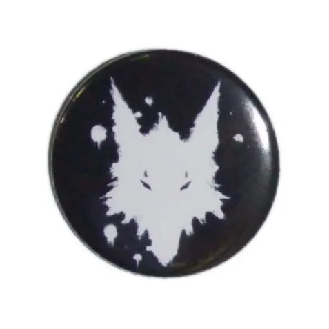 Lone Wolf Button schwarz