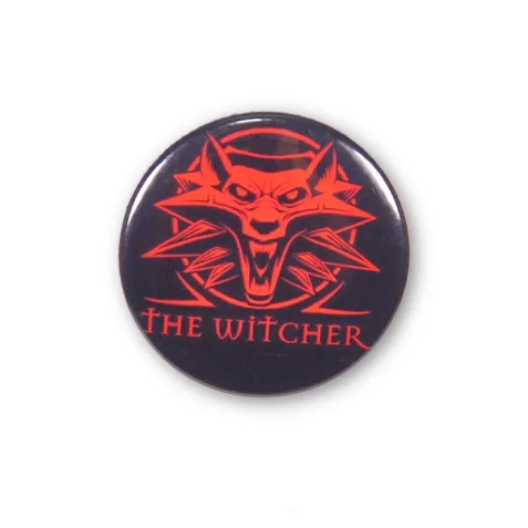 Witcher Button schwarz